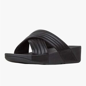 FIT FLOP women’s black Lulu Padded Slide size 9
